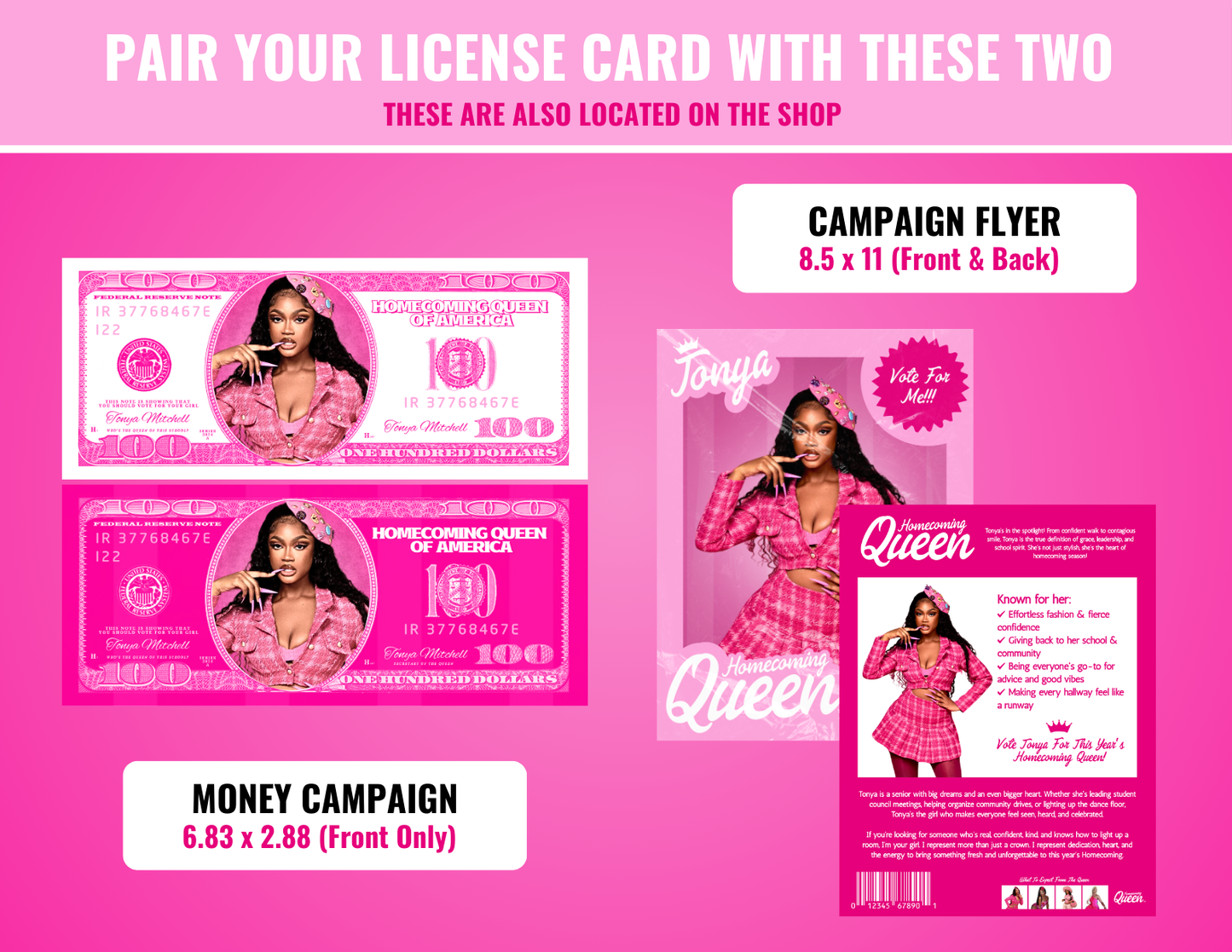 Homecoming License Card | Customizable DIY HOCO Card