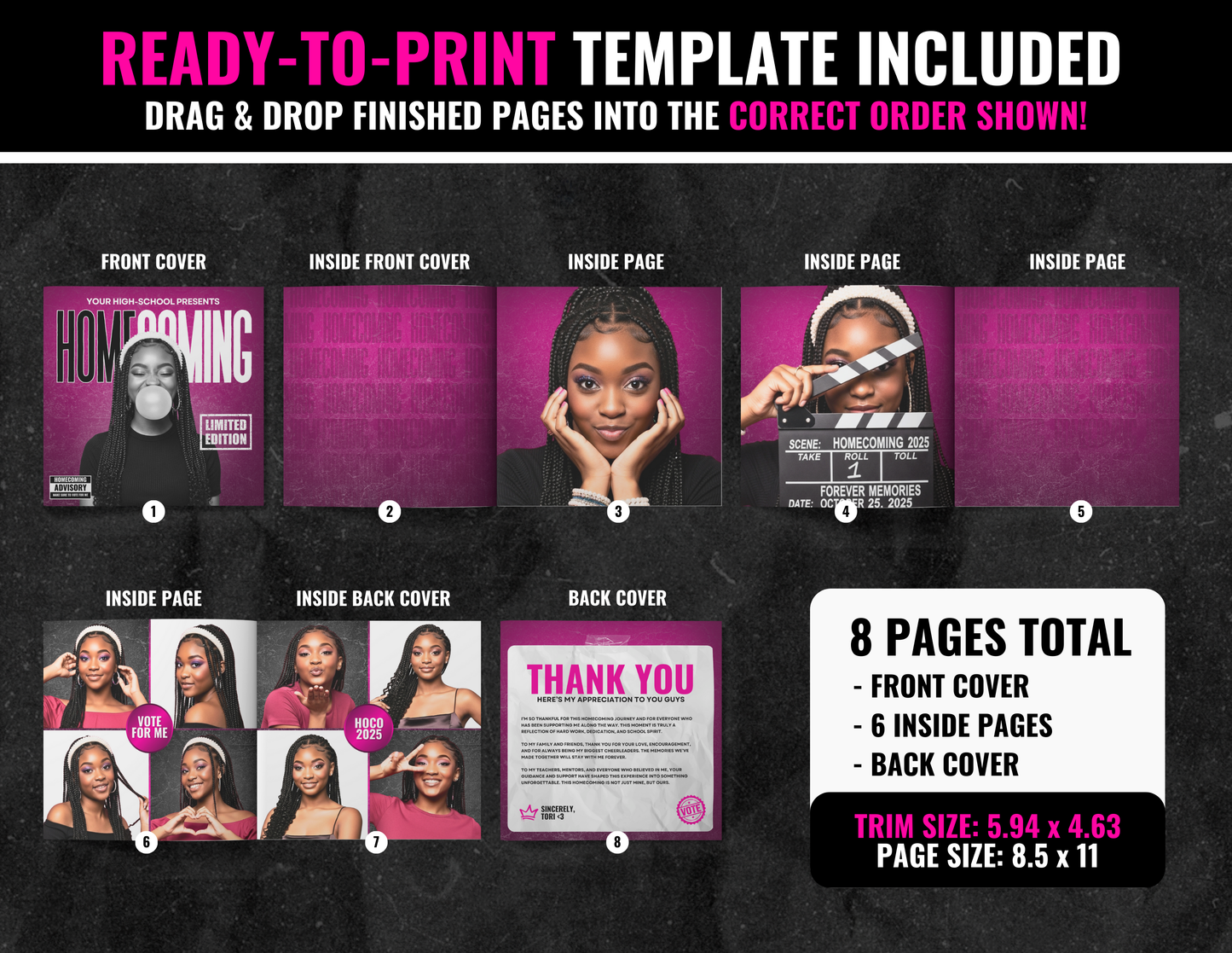 Homecoming CD Album | Customizable DIY HOCO CD | Limited Edition Album