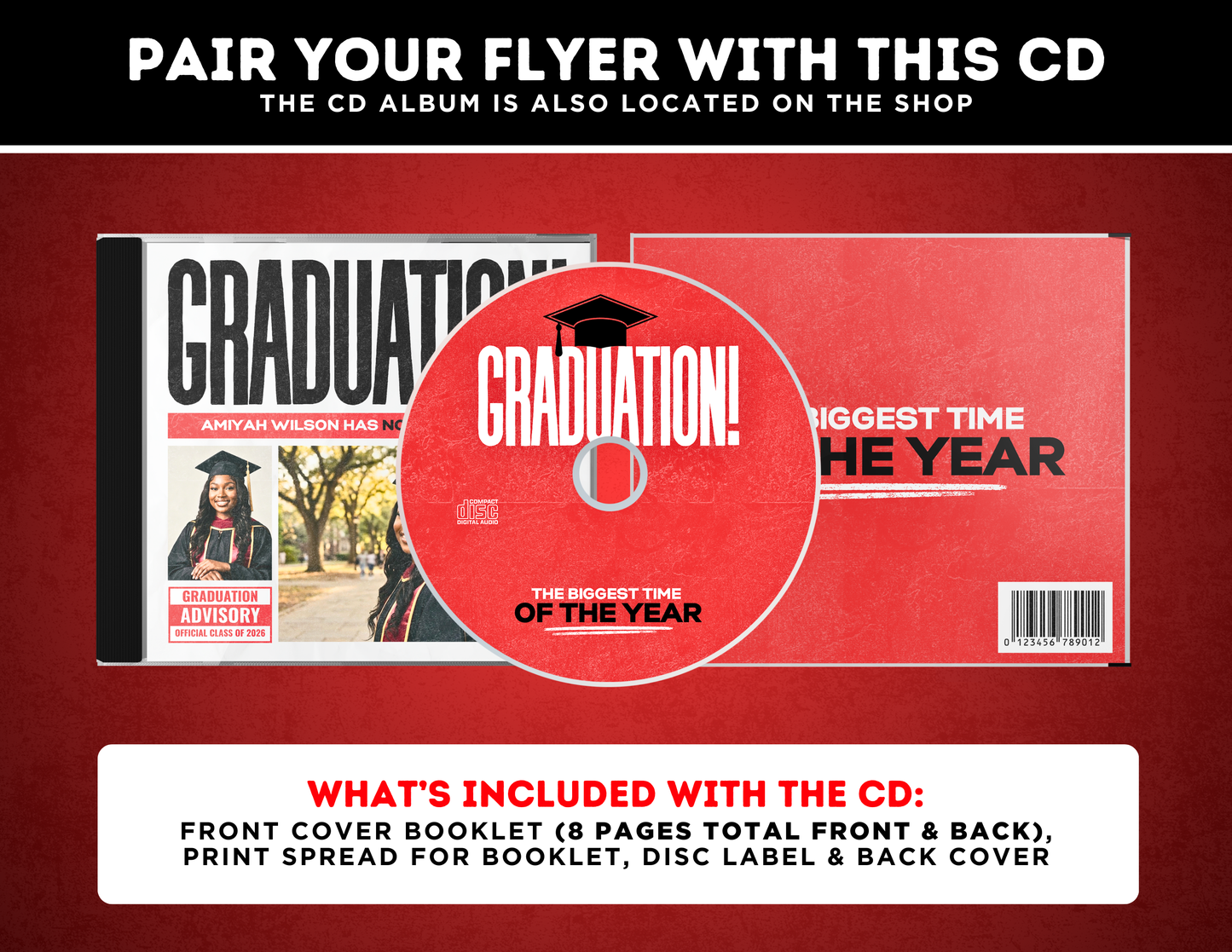 Graduation Flyer | Customizable DIY Invitation Flyer | Newspaper Inspired