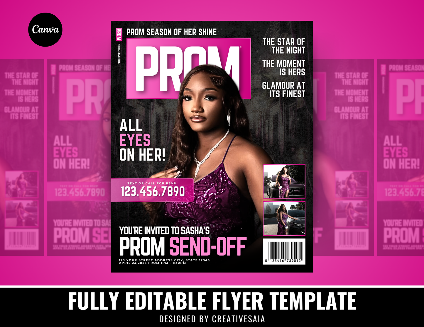 Prom Send Off Flyer | Customizable DIY Invitation Flyer