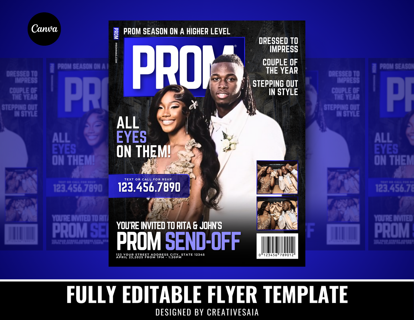 Prom Send Off Flyer | Customizable DIY Invitation Flyer