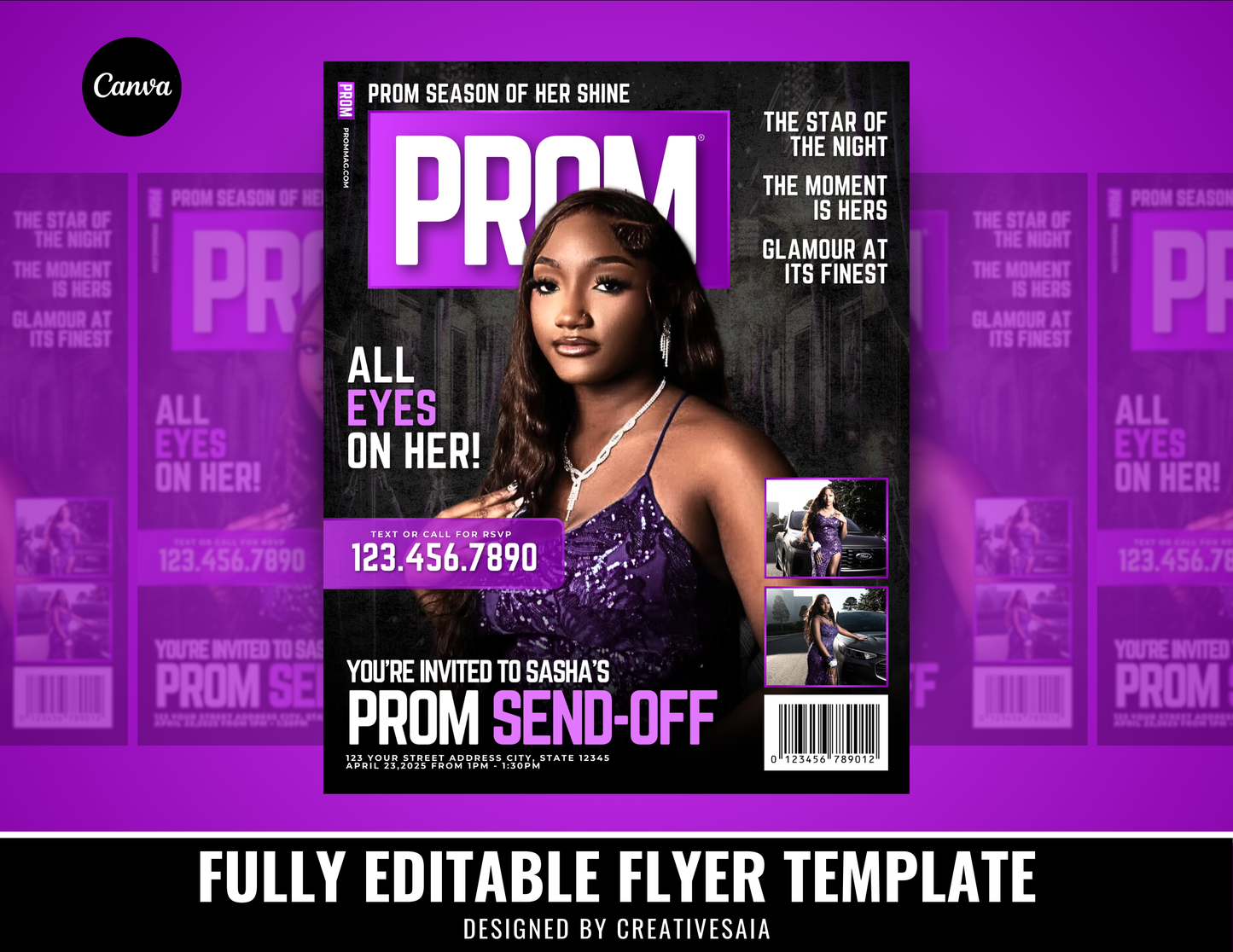 Prom Send Off Flyer | Customizable DIY Invitation Flyer