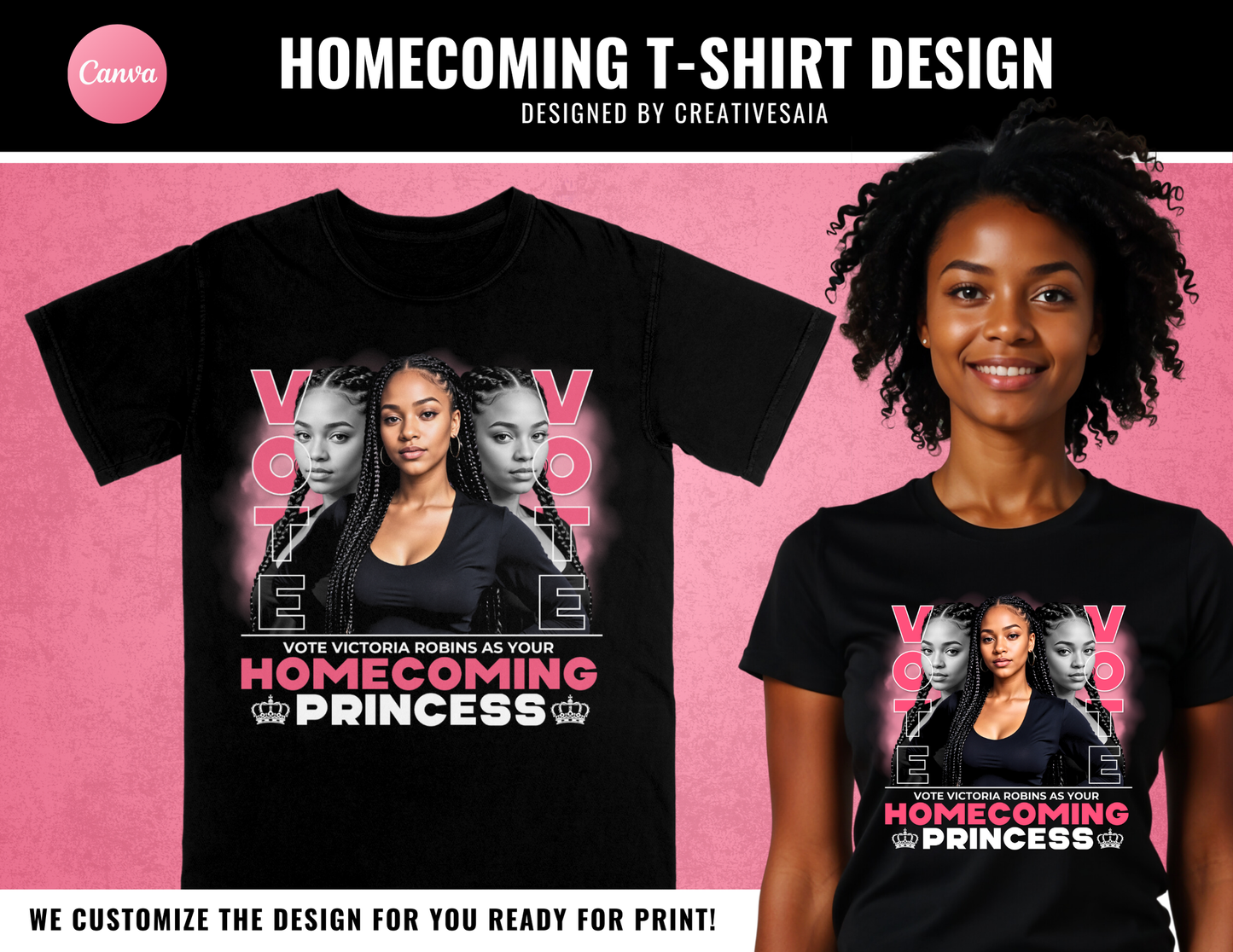 Homecoming T-Shirt Design | We Customize For You | Sublimation, DTF, DTG