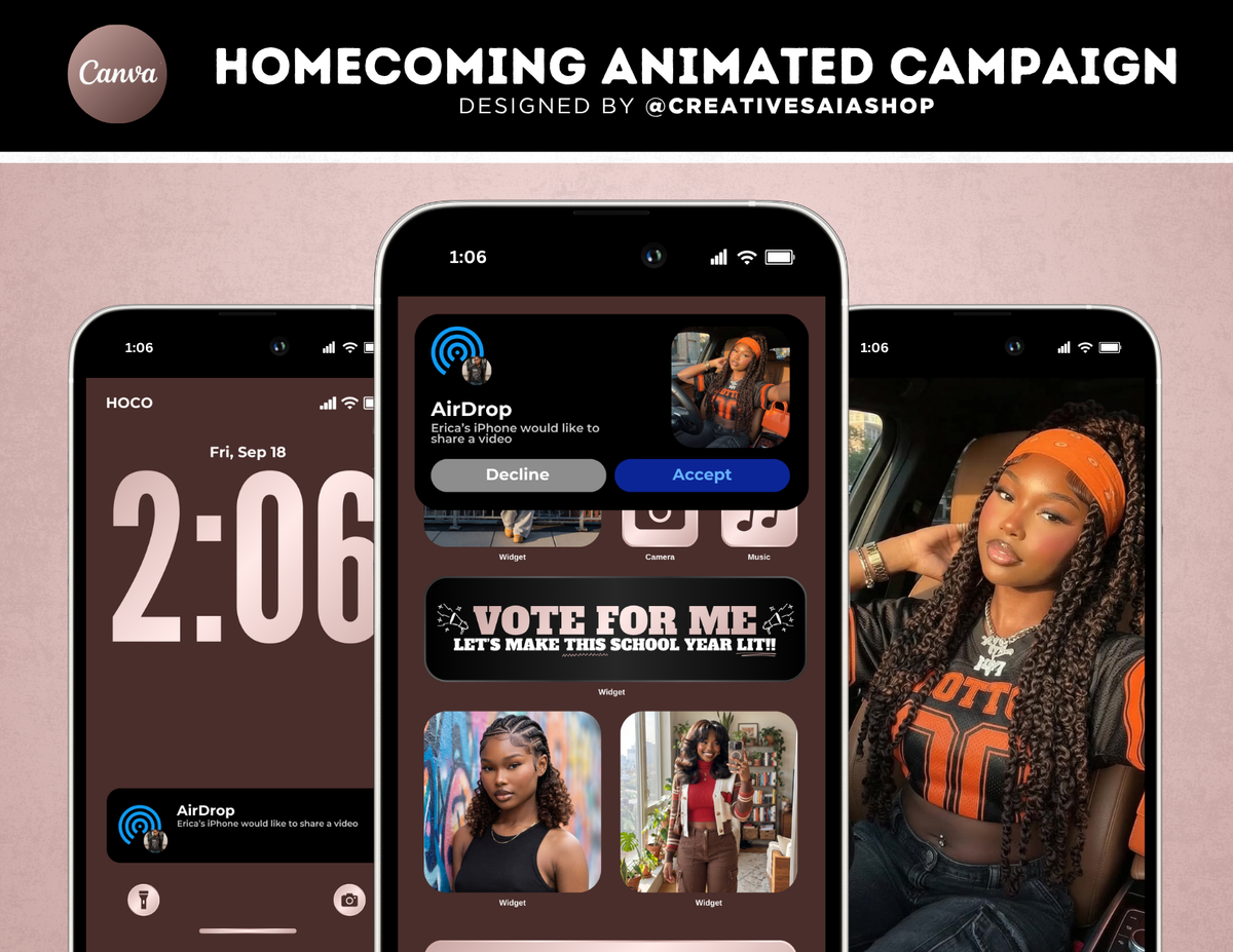 Homecoming Animated Campaign | Customizable DIY Campaign | Airdrop