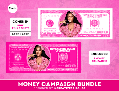 Homecoming Money Campaign | Customizable DIY HOCO Money | Barbie Themed