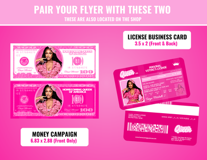 Homecoming Flyer | Customizable DIY HOCO Flyer | Front + Back Flyer | Limited Edition Flyer