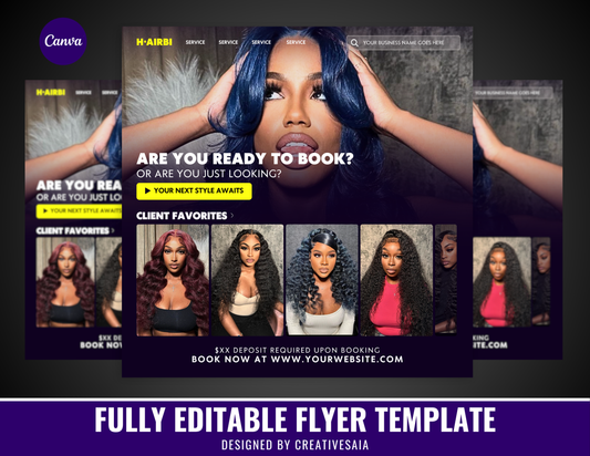 Booking or Looking Flyer | Customizable DIY Booking Flyer