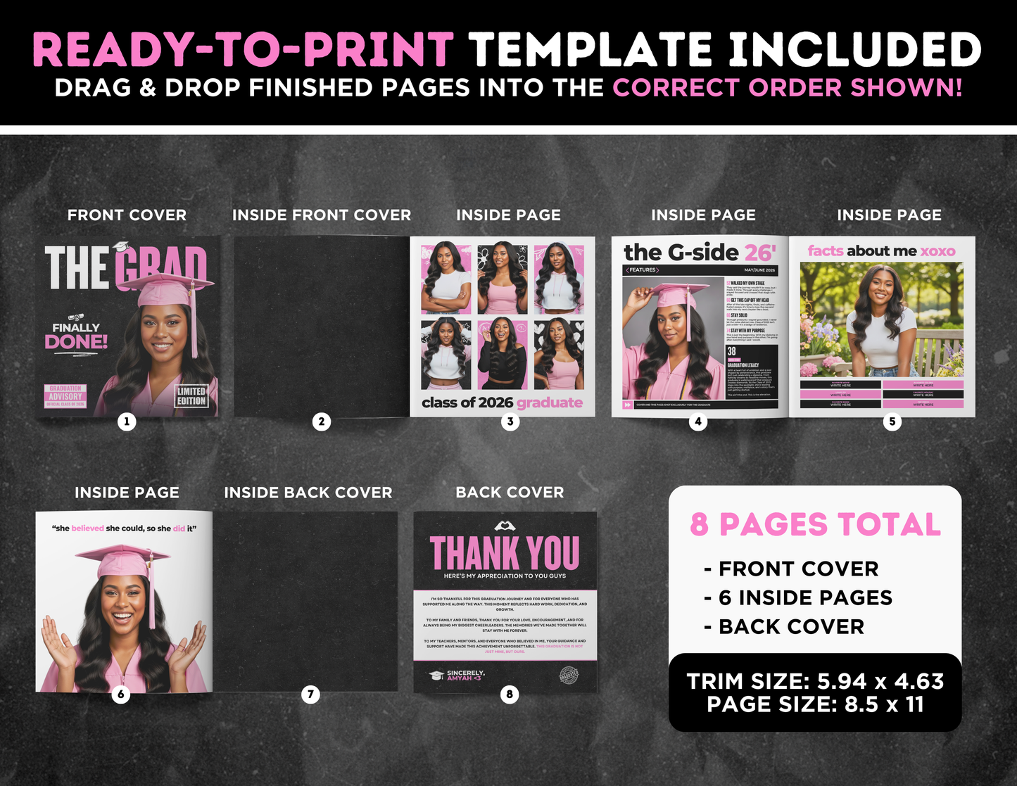 Graduation CD Album | Customizable DIY Grad CD Album | Limited Edition Album