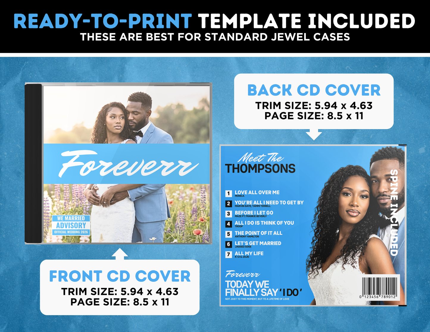 Wedding CD Album | Customizable DIY Wedding CD Album | Limited Edition Album