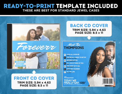 Wedding CD Album | Customizable DIY Wedding CD Album | Limited Edition Album