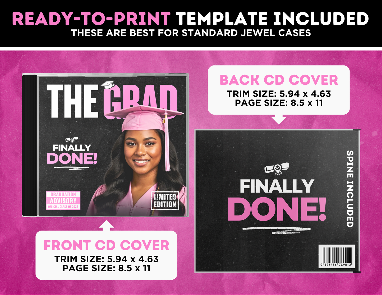 Graduation CD Album | Customizable DIY Grad CD Album | Limited Edition Album