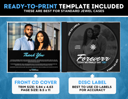 Wedding CD Album | Customizable DIY Wedding CD Album | Limited Edition Album