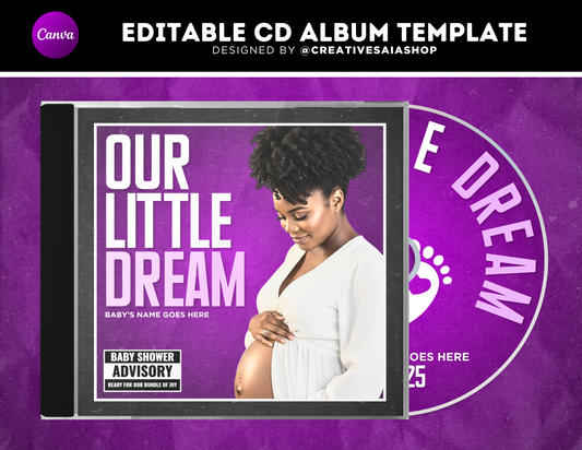 Baby Shower CD Album | Customizable DIY HOCO CD Album | Limited Edition Album