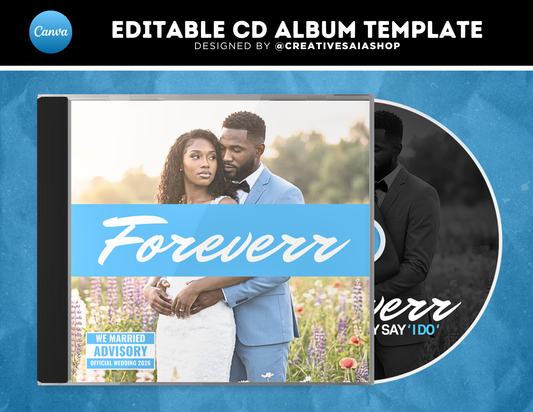 Wedding CD Album | Customizable DIY Wedding CD Album | Limited Edition Album