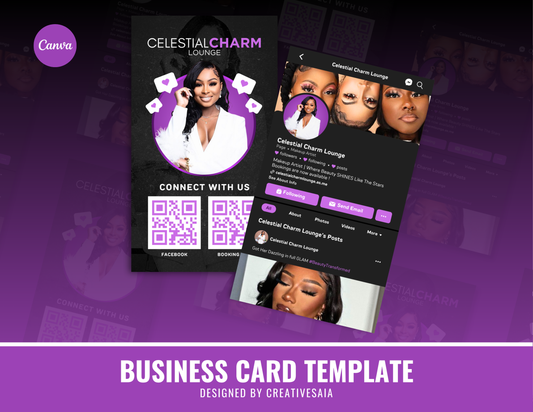 Facebook Themed Business Card | Customizable DIY Business Card