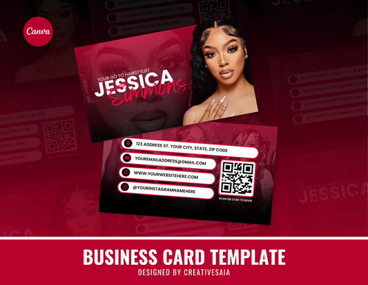 Hairstylist Business Card | Customizable DIY Business Card