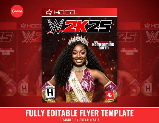 Homecoming Flyer | Customizable DIY HOCO Flyer | Wrestling Flyer