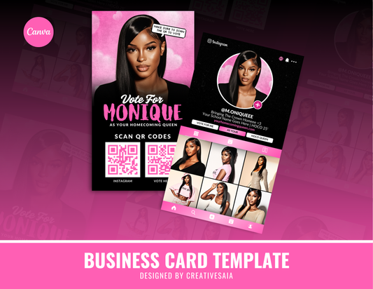 Homecoming Instagram Card | Customizable DIY HOCO Card