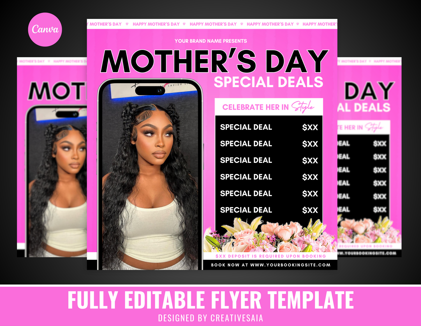 Mother's Day Specials Flyer | Customizable DIY Business Flyer