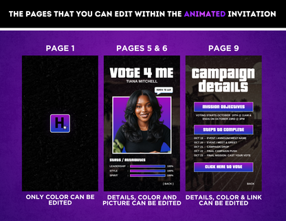 Homecoming Animated Campaign | Customizable DIY Campaign | Gaming | GTA Inspired