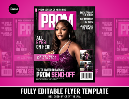 Prom Send Off Flyer | Customizable DIY Invitation Flyer