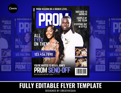 Prom Send Off Flyer | Customizable DIY Invitation Flyer