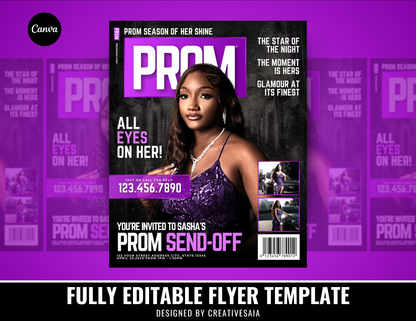 Prom Send Off Flyer | Customizable DIY Invitation Flyer