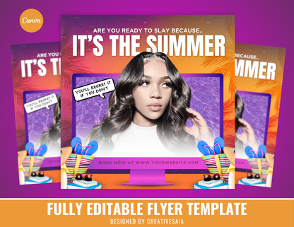 Summer Season Bookings | Customizable DIY Booking Flyer