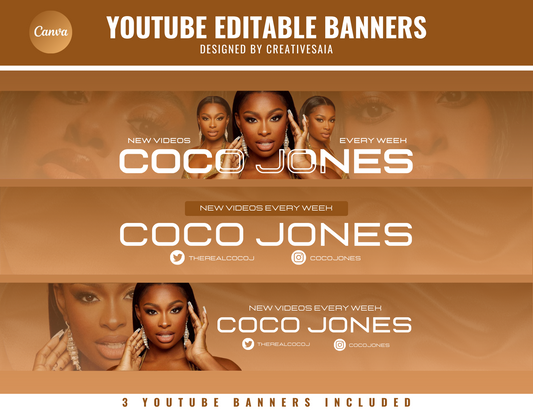 Youtube Banner | Customizable DIY Youtube Banner