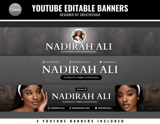 Youtube Banner | Customizable DIY Youtube Banner