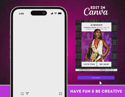 Homecoming Flyer | Customizable DIY HOCO Flyer | iPhone Airdrop Inspired