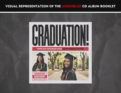 Graduation CD Album | Customizable DIY Grad CD Album | Limited Edition Album