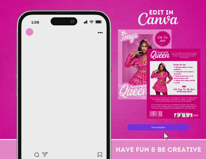 Homecoming Flyer | Customizable DIY HOCO Flyer | Front + Back | Limited Edition | Barbie Themed