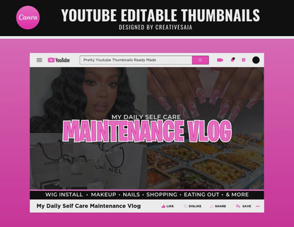 12 YouTube Thumbnails | Customizable DIY YouTube Thumbnails