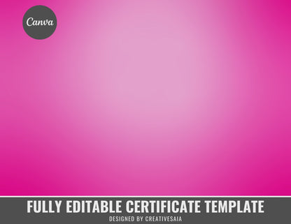 Certificate of Completion | Customizable DIY Award