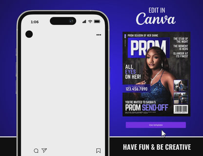 Prom Send Off Flyer | Customizable DIY Invitation Flyer