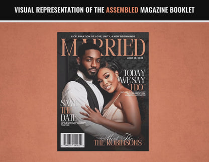 Wedding Magazine + Activity Booklet | Customizable DIY Booklet | Wedding Ceremony