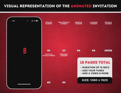 Baby Shower Animated Invitation | Customizable DIY Invitation | Streaming Platform | Netflix Inspired