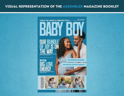 Baby Shower Activity Booklet | Customizable DIY Booklet | Baby Boy Sports Inspired