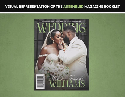Wedding Magazine Booklet | Customizable DIY Booklet | Wedding Ceremony