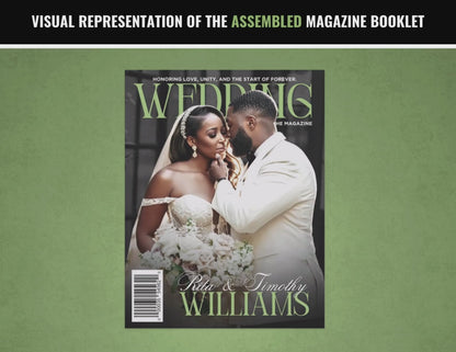 Wedding Magazine Booklet | Customizable DIY Booklet | Wedding Ceremony