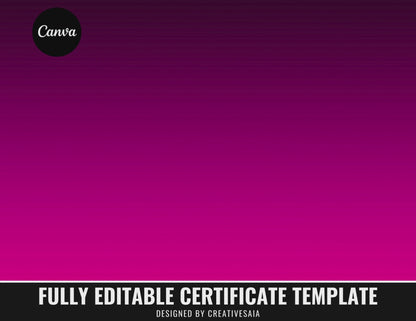 Certificate of Completion | Customizable DIY Award