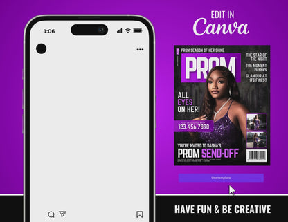 Prom Send Off Flyer | Customizable DIY Invitation Flyer